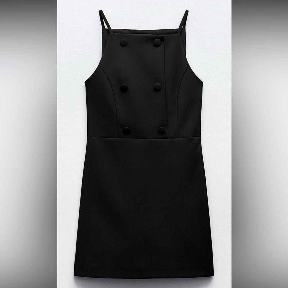 Zara Little Black Sleeveless Dress, New